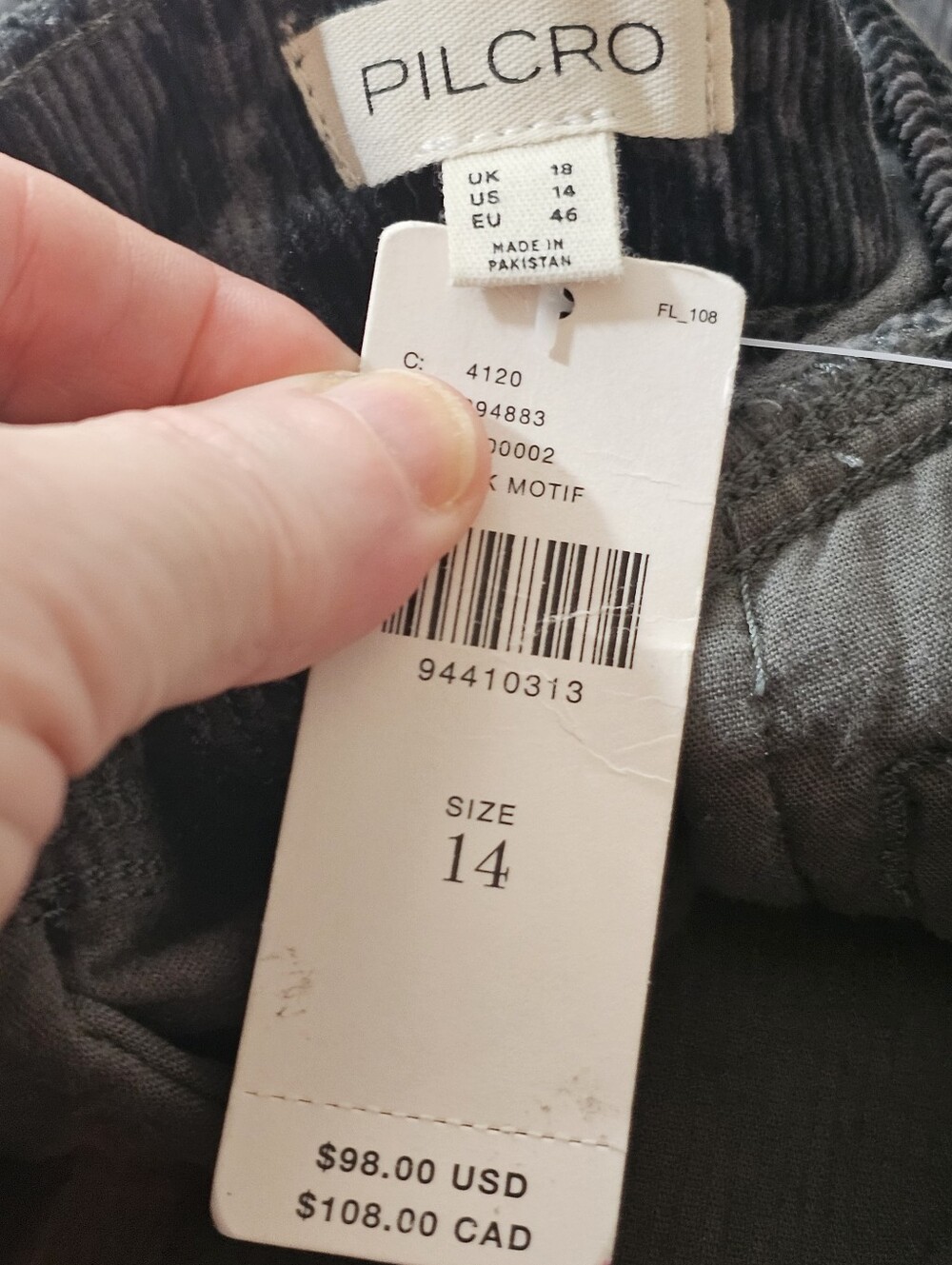 Pilcro Anthropologie Leopard Print Corduroy Mini Skirt In 14 NWT - Picture 6 of 7